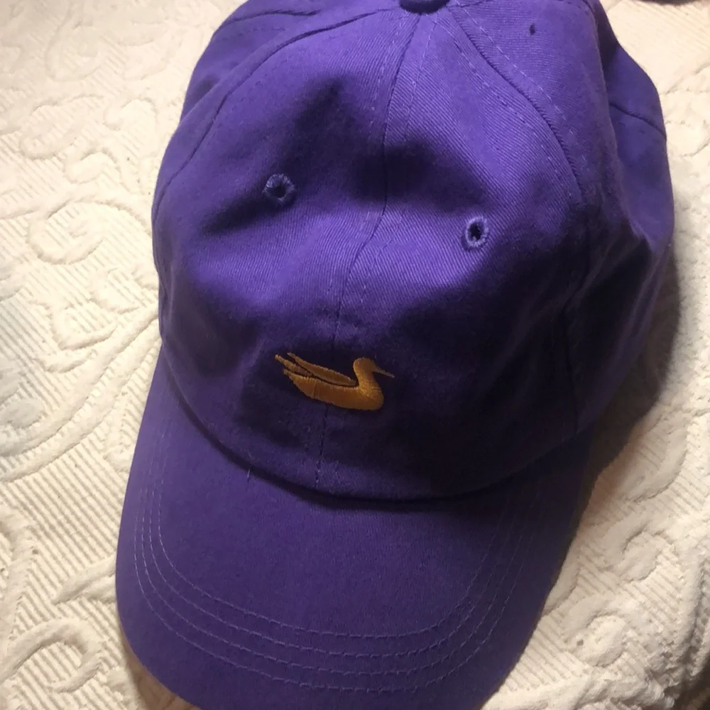 Purple southern marsh cap with Gold Duck Embroidery